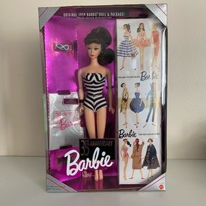 1993 Brunette Anniversary Barbie 1959 Repro